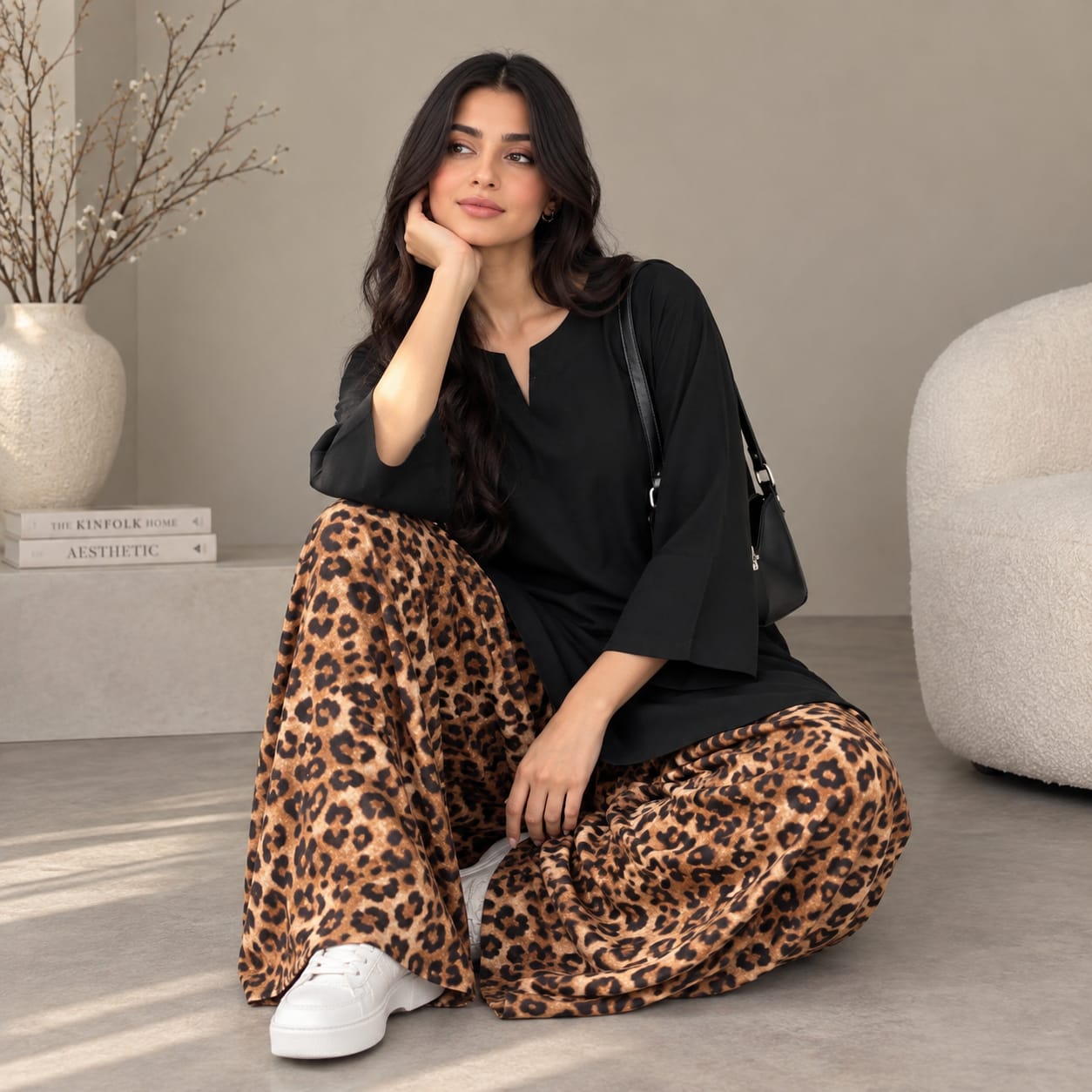 Leopard Print 2-Piece Co-Ord Set for Women | Dream Wear
