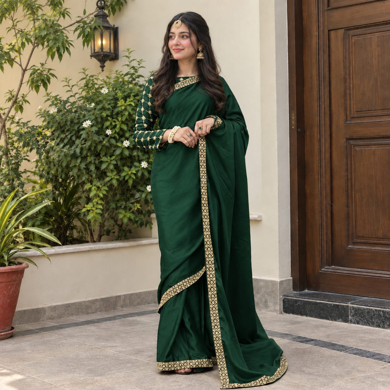 Mehr-e-Zari Elegant Saree for Women – Traditional Festive Wear